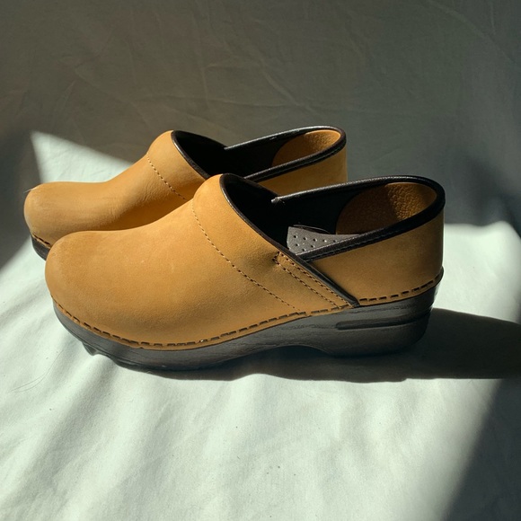 Dansko Shoes Mustard Yellow Dansko Clogs Poshmark